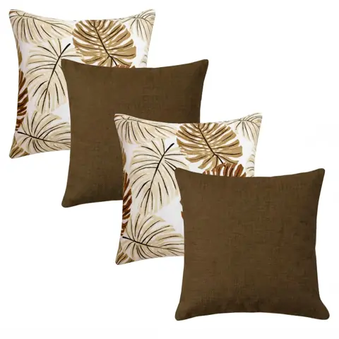 4 Capas Almofadas Decorativas 50x50 Luxo Moderna 50x50 Sem Refil Com Ziper Invisivel Envio Full