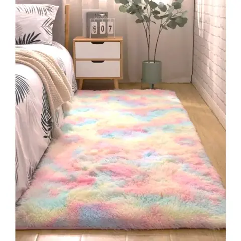 Tapete Passadeira Felpudo Peludo 1,30 X 0,50 m Sala Beira De Cama Corredor