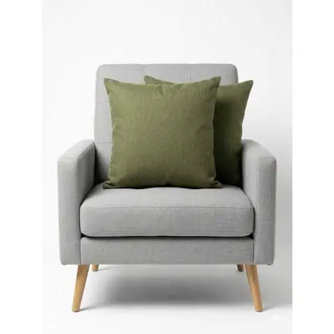 Kit 2 capas de Almofadas Decorativas 45x45 Linho Sintético Verde Asturias