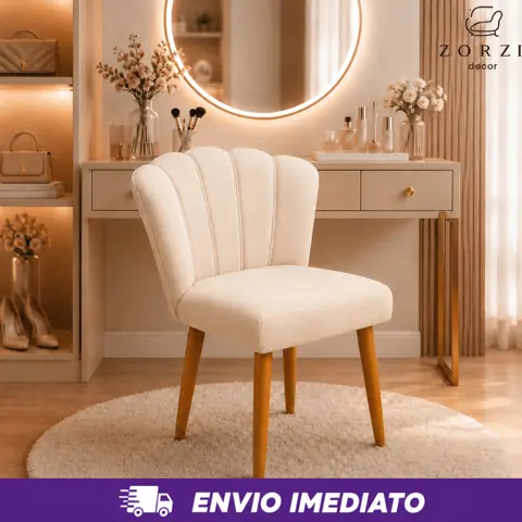 Pronto Entrega - Cadeira Poltrona Decorativa Pétalas De Flor Sala De Estar Recepção Decoração Penteadeira...