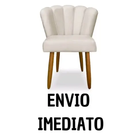 Cadeira poltrona decorativa pétala veludo bege