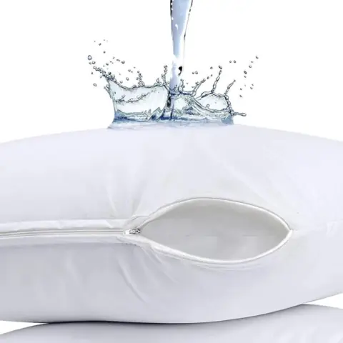 Capa Almofada IMPERMEÁVEL 45x45 c/ zíper Branco /CAPA PROTETORA Anti- Ácaro