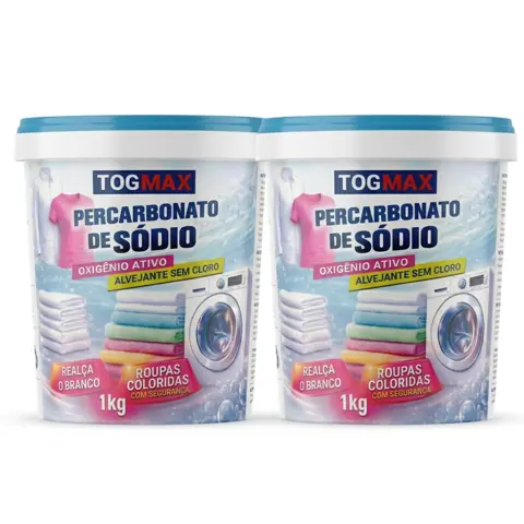 Removedor De Manchas Percarbonato de Sódio - Pote 1Kg Clareador Tecidos