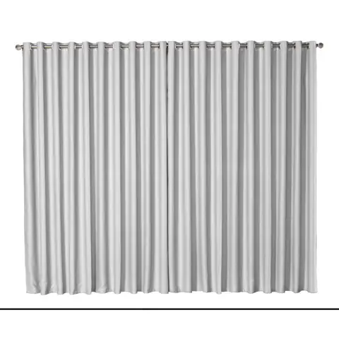 Cortina Oxford cinza De Sala/quarto 3,00x2,50
