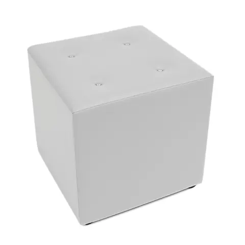 Puff Quadrado 40x40 Banquinho Banqueta Cubo Apoio de Pés Decoração Conforto