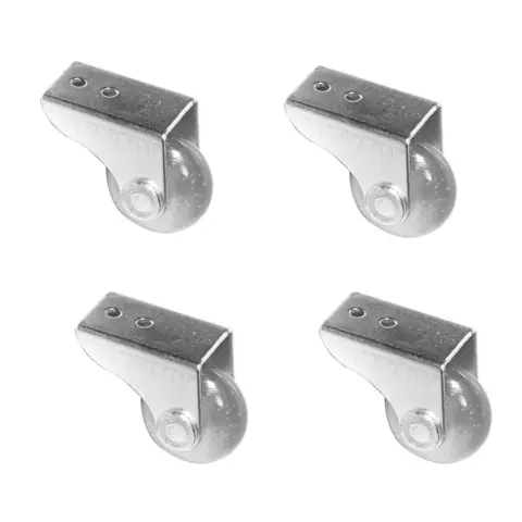 4 Rodinha Rodízio Roda Reforçada Fixa Para Moveis Pesados Cama, Sofá Silicone Gel 38mm