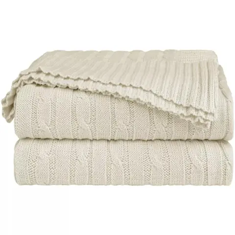 Manta Decorativa Tricot Premium para Sofá Aconchegante Várias Cores 200X90