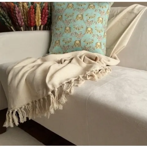 Manta Para Sofá Gigante 2,40x1,80m Casal Algodão Decoração