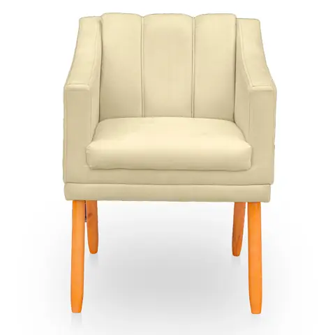 Poltrona Cadeira para Sala Confortável Moderna e Reforçada Mila Suede