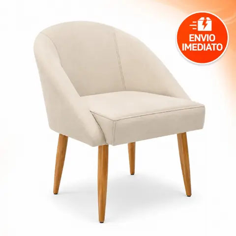 Cadeira Lua Veludo Decorativa Luxo Poltrona Lua Sala de Estar, Salão, Quarto, Estética