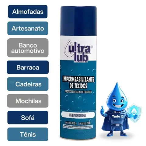 Impermeabilizante para Tecidos 325ml Ultra Lub Original - Tênis, Sofá, Artesanato