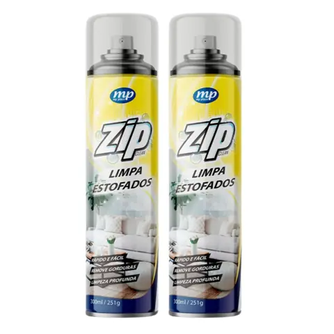Limpador ZIP Limpa Estofados Profundo Remove Manchas Sem Extratora Fácil e Rápido