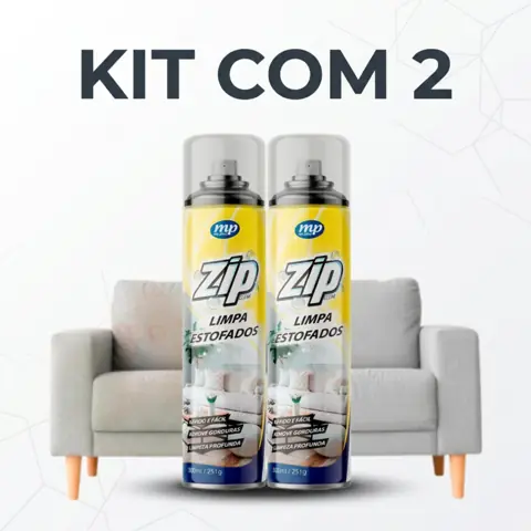 Kit 2 Limpa Estofados Spray Zip 300ml My Place Carro e Sofá