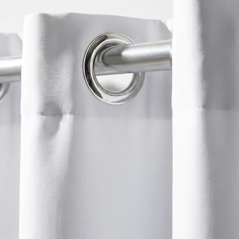 Cortina grande Ilhós Cromado 3 x 2,20 Oxford Para Quarto Sala Escritório