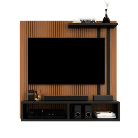 Painel para TVs 32 Polegadas Design Moderno Rack para Sala, Quarto e Espaços Home Compacto