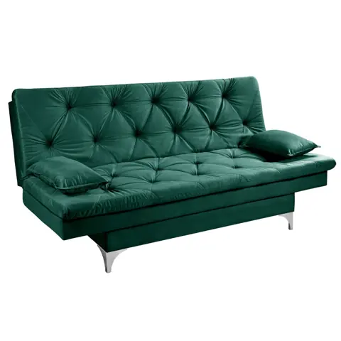 Sofá Cama Reclinável Áustria Suede Essencial Estofados