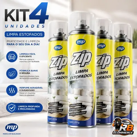 Limpa Estofados Espuma Mágica Limpa Sofa a Seco Zip Clean Spray 300ml