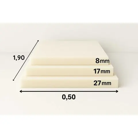 Espuma para sofa/estofados densidade 23 selada continua 0,50x1,90