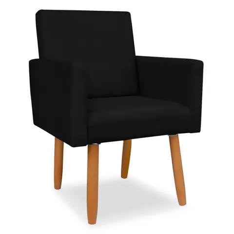 Poltrona para Sala Quarto Recepção Nina Pés Palito