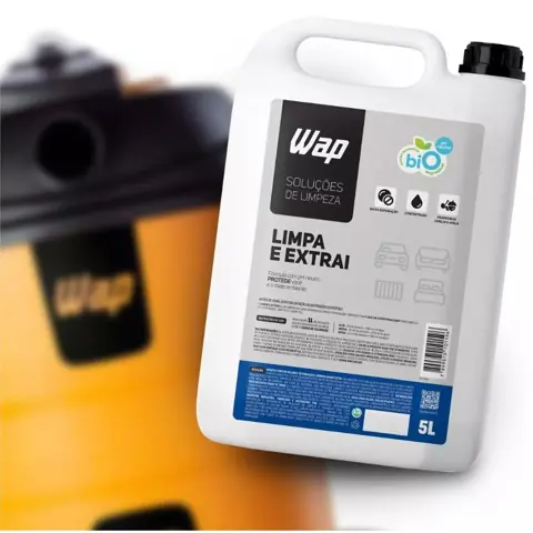 Detergente Limpador Concentrado Estofado para Extratoras Limpa Extrai 5L