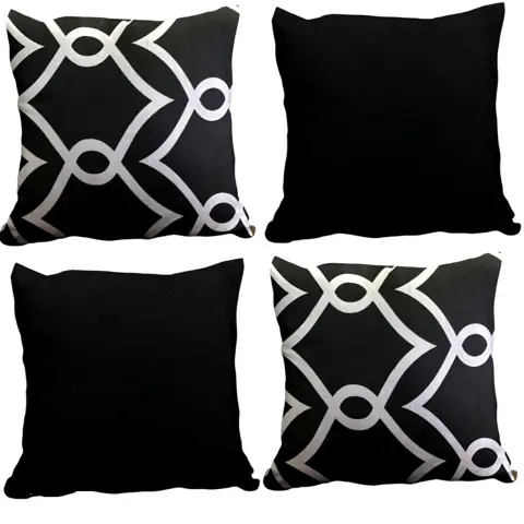 Capas de Almofadas para Sofá Decorativas Para Sofa Sala ou Quarto 45x45-Kit com 4 ou 2 Unidades Zíper...