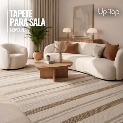 Tapete Decorativo Grande 100% Algodão - Ideal para Sala ou Quarto