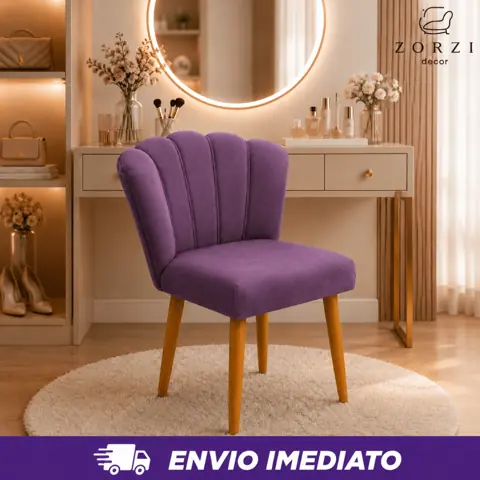 Pronto Entrega - Cadeira Poltrona Pétala Decorativa Pétalas De Flor Sala De Estar Recepção Veludo Pés Palito