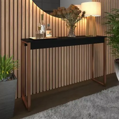 Aparador midas Buffet Multiuso Moderno Cantinho do Café Sala Cozinha Recepção Balcão Wood 90x30