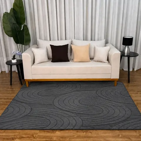 Tapete Sala Relevo Jacquard 2,00 x 1,40mt / 2,00 x 3,00mt Antiderrapante