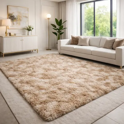 Tapete Felpudo Peludo 2,00 x 1,50 Para Quarto e Sala Antiderrapante Não Solta Pelo