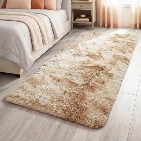 Tapete Passadeira 2,00 x 0,60 Corredor Quarto Sala Beira de Cama Felpudo Peludo