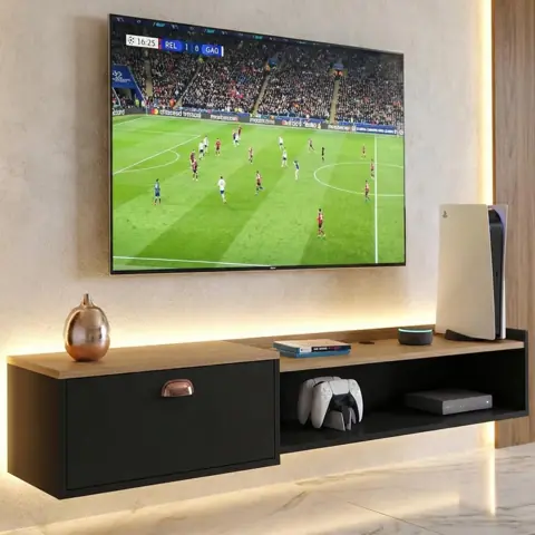 Rack Bancada 1.50cm Sala para Tv's de até 55 Polegadas Supremo com Porta