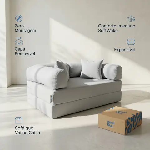 Sofá Cama Casal Na Caixa 160x180cm Espuma Tecido Boucle Estofado Sala Estar Quarto Hóspedes