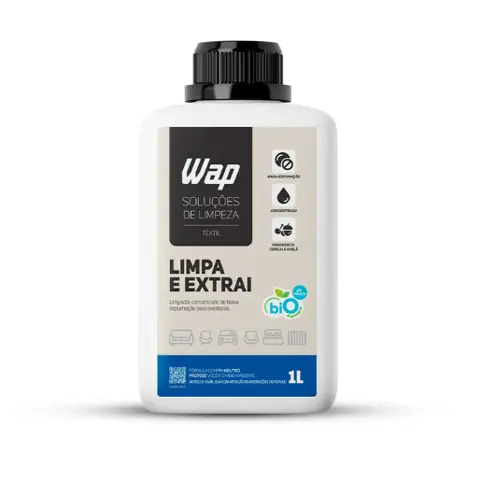 Detergente Limpador Concentrado Sem Espuma WAP Limpa e Extrai 1L - Para Extratora e Estofados Fragrância...