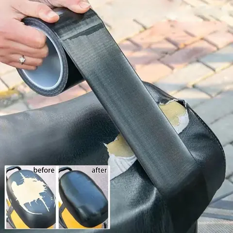 Kit De Reparo De Couro Fita Adesiva Preta Para Móveis , Sofás , Assentos De Carros , Cadeiras De Escritório...