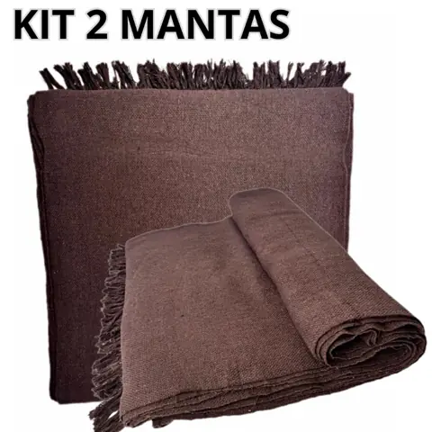Kit 2 Mantas Para Sofá Extra Gigante King 3 Metros x 1,80m Tecido 100% Algodão Grosso Várias Cores Costura...