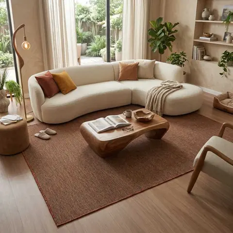 Tapete Sisal Vários Tamanhos Durável e Elegante para Sala, Quarto e Escritório tapete decoração
