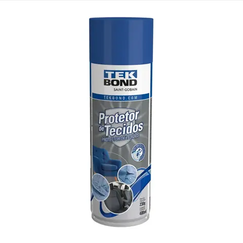 Protetor de Tecidos Tekbond Spray 400ml 230g Impermeabilizante para Sofás Estofados Cadeiras e Tecidos
