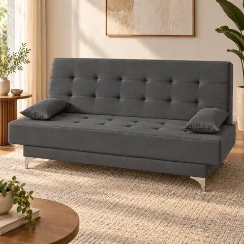 Sofá Cama Reclinável Maverick Casal Tecido Veludo Sala Estar Quarto - MJL