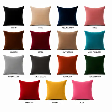Almofada veludo cheia-para decoração ou poltrona