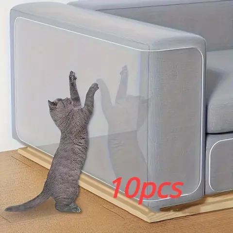 10pcs Filme anti arranhador arranhão para cantos - protetor de arranhões transparente flexível gato protege...