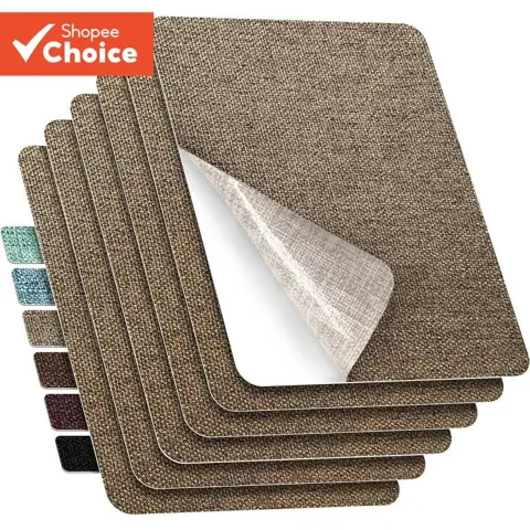 Patch De Tecido De Linho Autoadesivo-10 Cores Para Reparo Rápido De Sofás E Roupas