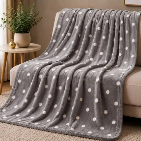 Manta Casal Poá Soft 2,00m x 1,80m Microfibra Macia para Cama e Sofá Macia