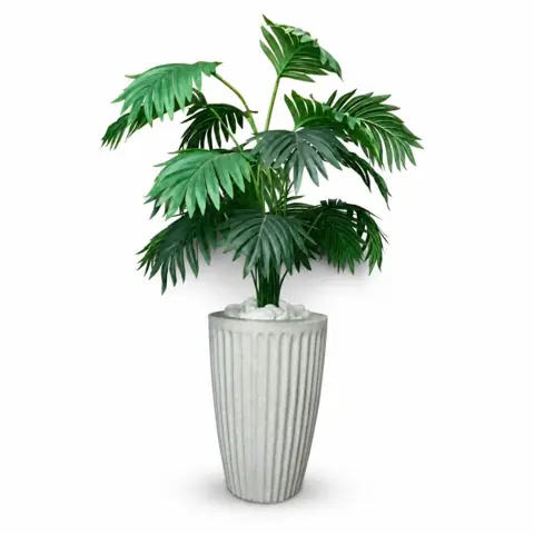 Planta Artificial Palmeira Com Vaso Polietileno