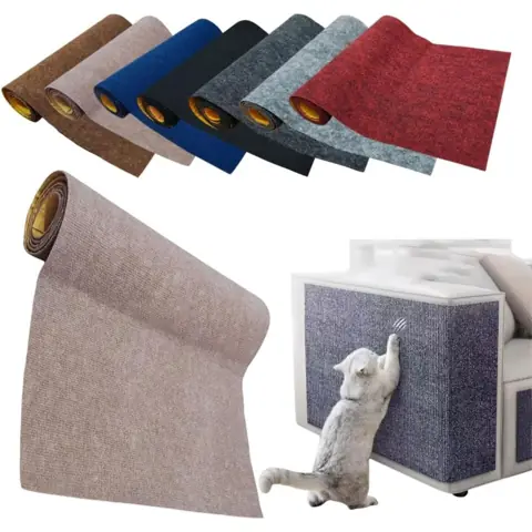 Tapete Arranhador Para Gatos Auto-Adesivo Proteçao Para Sofa Carpete Premium