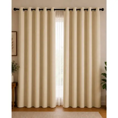 Cortina PREMIUM 3,00x2,50 - Decoração Para Quarto, Sala & Escritório Janela Inteira Ótimo Caimento