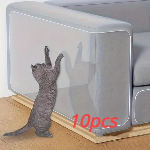 10pcs Filme anti arranhador arranhão para cantos - protetor de arranhões transparente flexível gato protege...