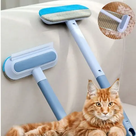 Escova Removedora de Pelos para Cães e Gatos - Multifuncional, Tira Pelos de Roupas e Remove Pó