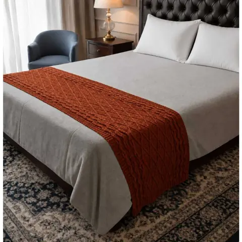 Peseira manta tricot cama casal queem e sofa premium luxo fofinho