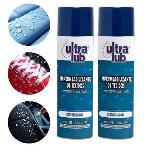Impermeabilizante de Tecidos Ultra Lub 325ml - Tênis, Sofá e Artesanato